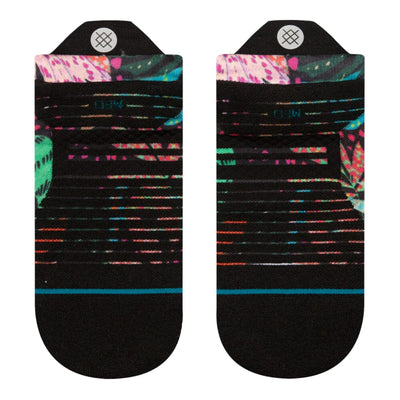 Stance Women's Trippy Trop Tab Socks - BlackToe Running#colour_multi