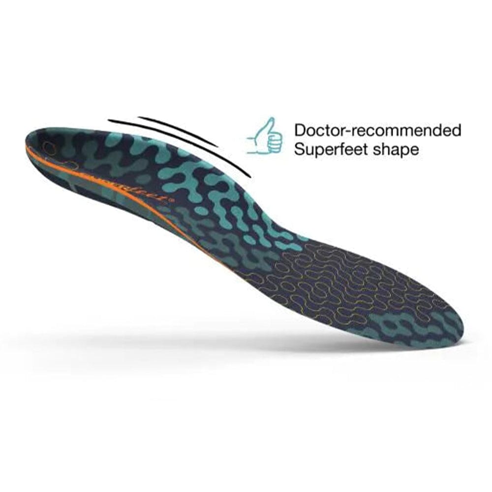 Superfeet Run Cushion High Arch Insoles Other - BlackToe Running - 