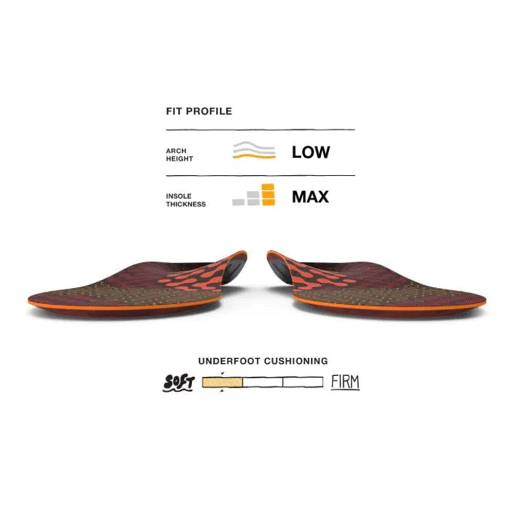 Superfeet Run Cushion Low Arch Insoles Other - BlackToe Running - 