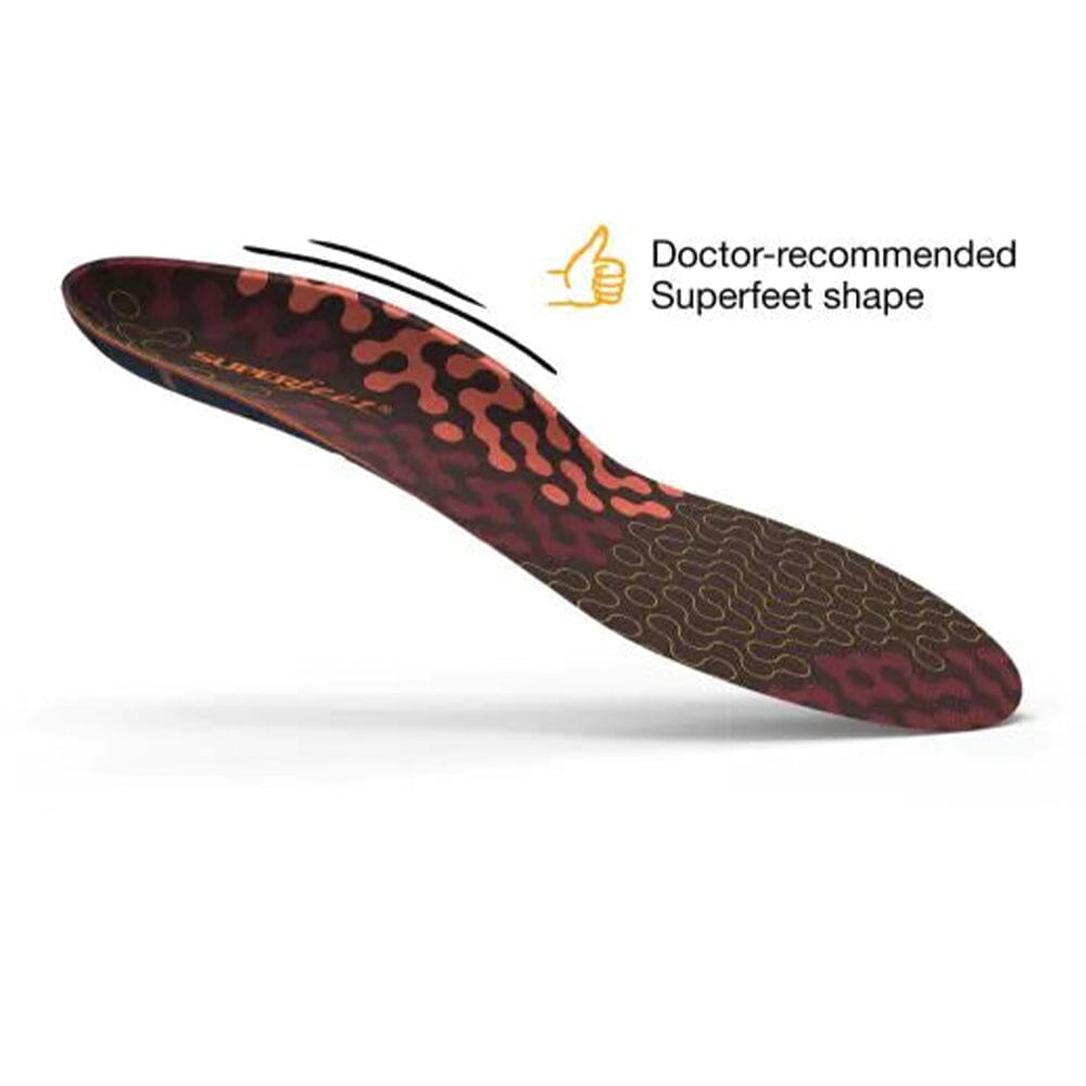 Superfeet Run Cushion Low Arch Insoles Other - BlackToe Running - 