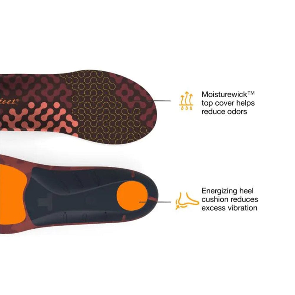 Superfeet Run Cushion Low Arch Insoles Other - BlackToe Running - 