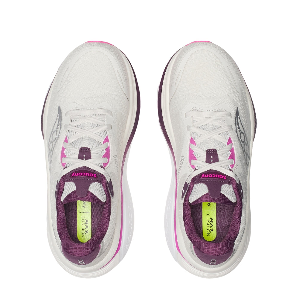 Saucony Women's Hurricane 26 - BlackToe Running#colour_quartz-eggplant