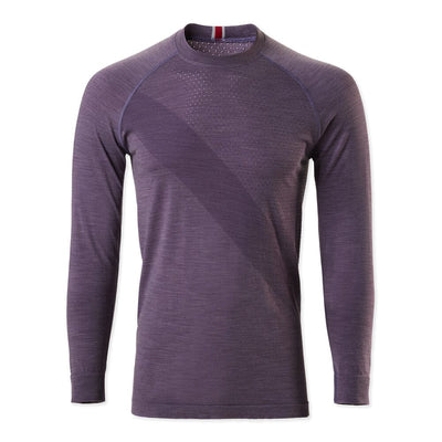 Tracksmith Men's Brighton Base Layer Men's Tops - BlackToe Running#colour_vintage-violet
