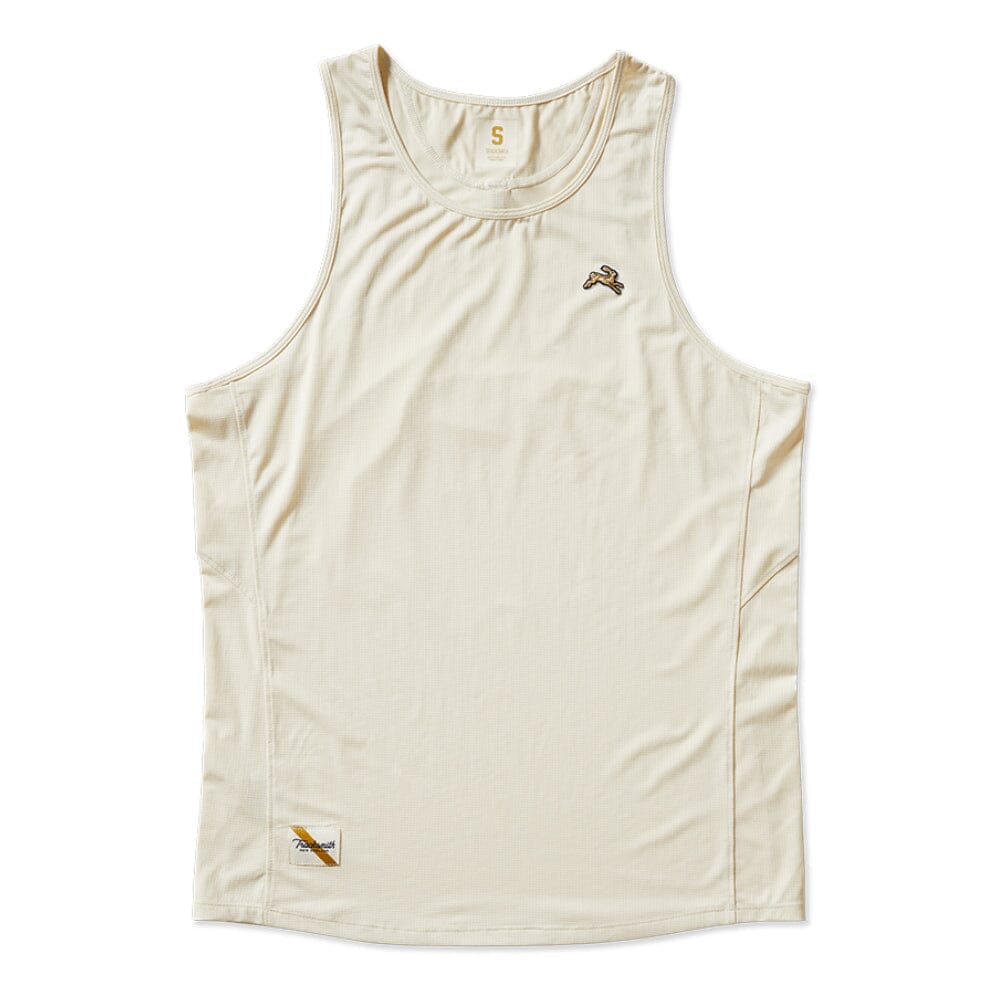 Tracksmith Men's Twilight Tank Men's Tops - BlackToe Running#colour_ivory