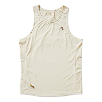 Tracksmith Men's Twilight Tank Men's Tops - BlackToe Running#colour_ivory
