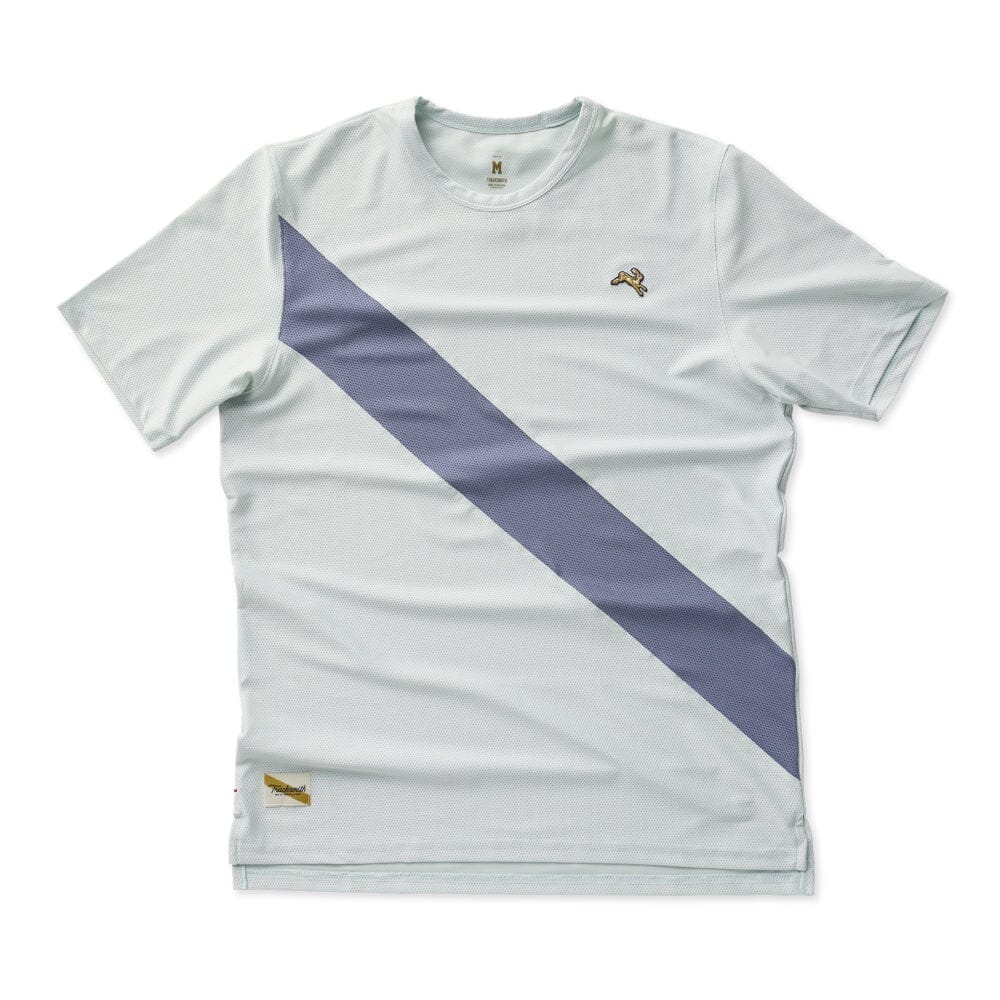Tracksmith Men's Van Cortlandt Tee Men's Tops - BlackToe Running#colour_sky-gray-stone-gray