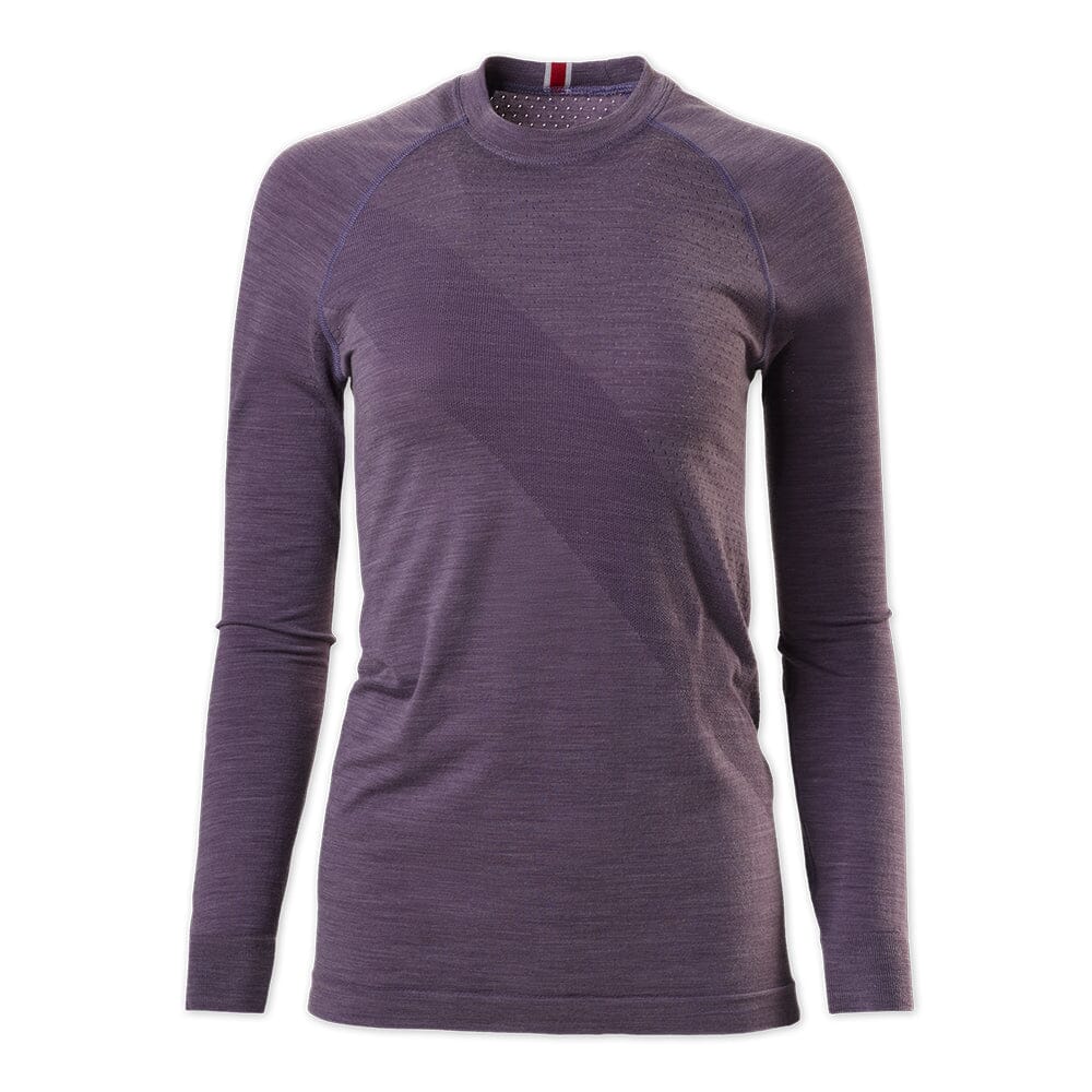 Tracksmith Women's Brighton Base Layer Women's Tops - BlackToe Running#colour_vintage-violet