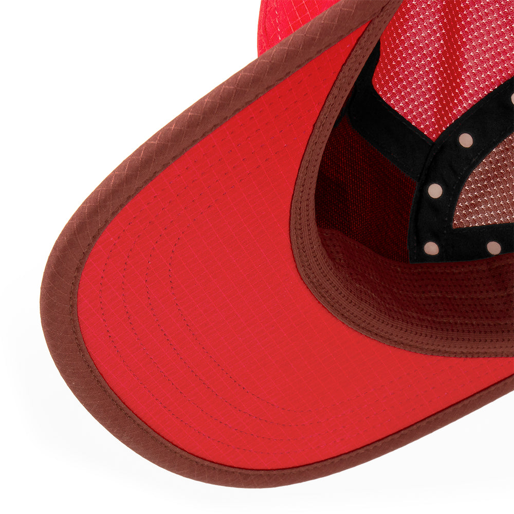 Ciele GOCap Field Iconic Bar - BlackToe Running#colour_red-andorra