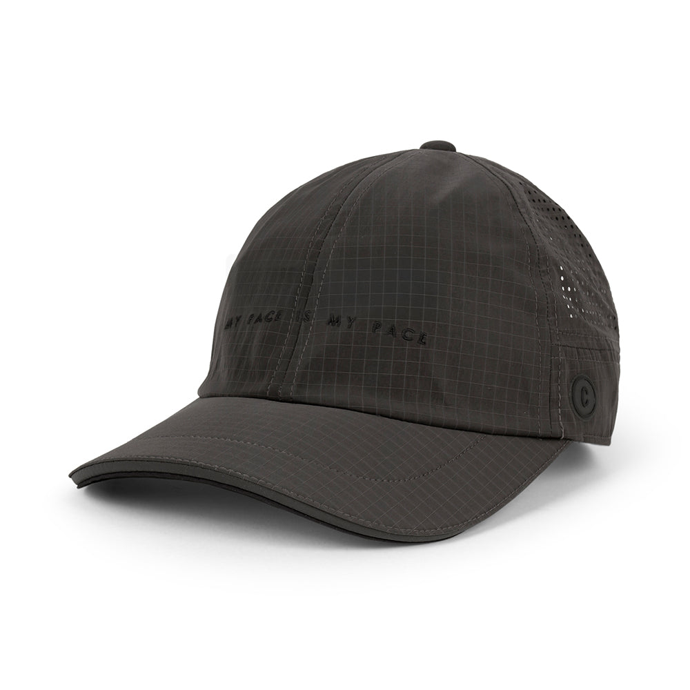 Ciele CRWCap SC Icon Side CircleC - BlackToe Running#colour_whitaker