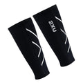 2XU X Compression Calf Guards - BlackToe Running#colour_black