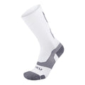 2XU Vectr Light Cushion Crew Socks - BlackToe Running#colour_white-grey
