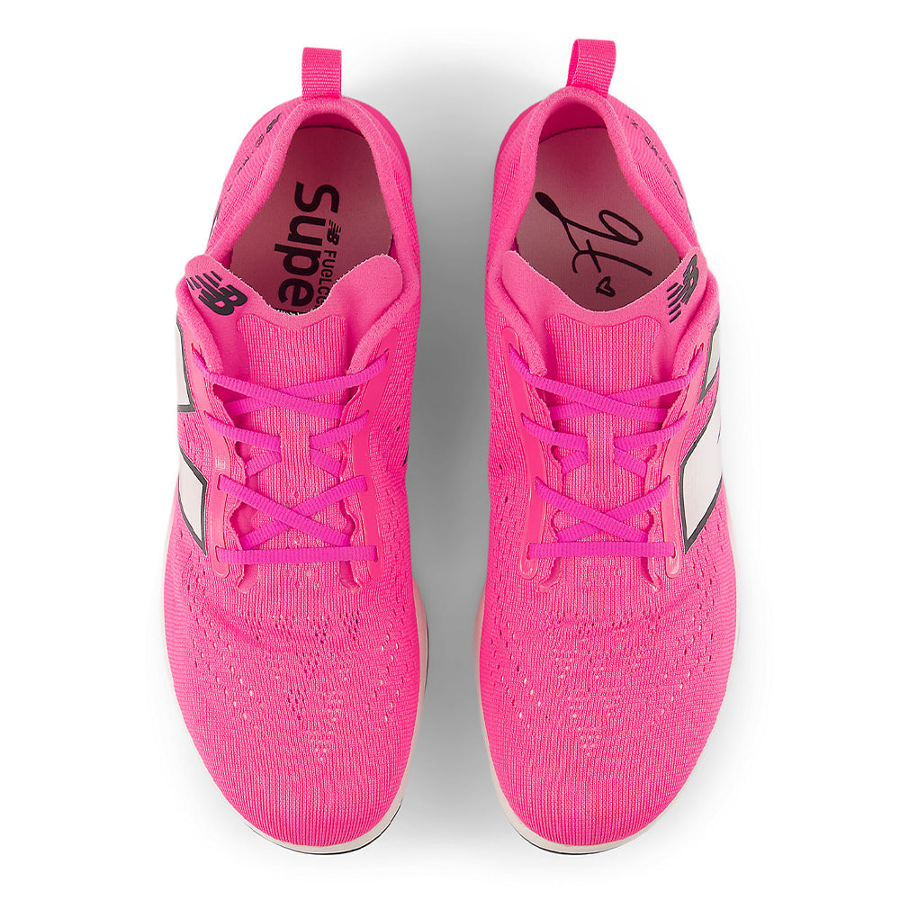 New Balance Gabby Thomas FuelCell SuperComp MD-X v3 - BlackToe Running#colour_pink-heat-nb-103-white