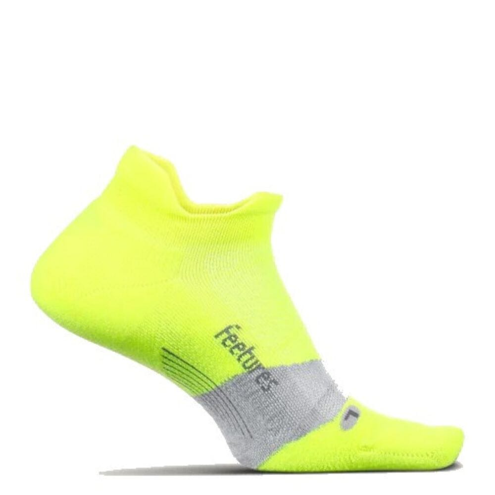 Feetures Elite Ultralight Cushion No-Show Tab Socks - BlackToe Running#colour_lightning