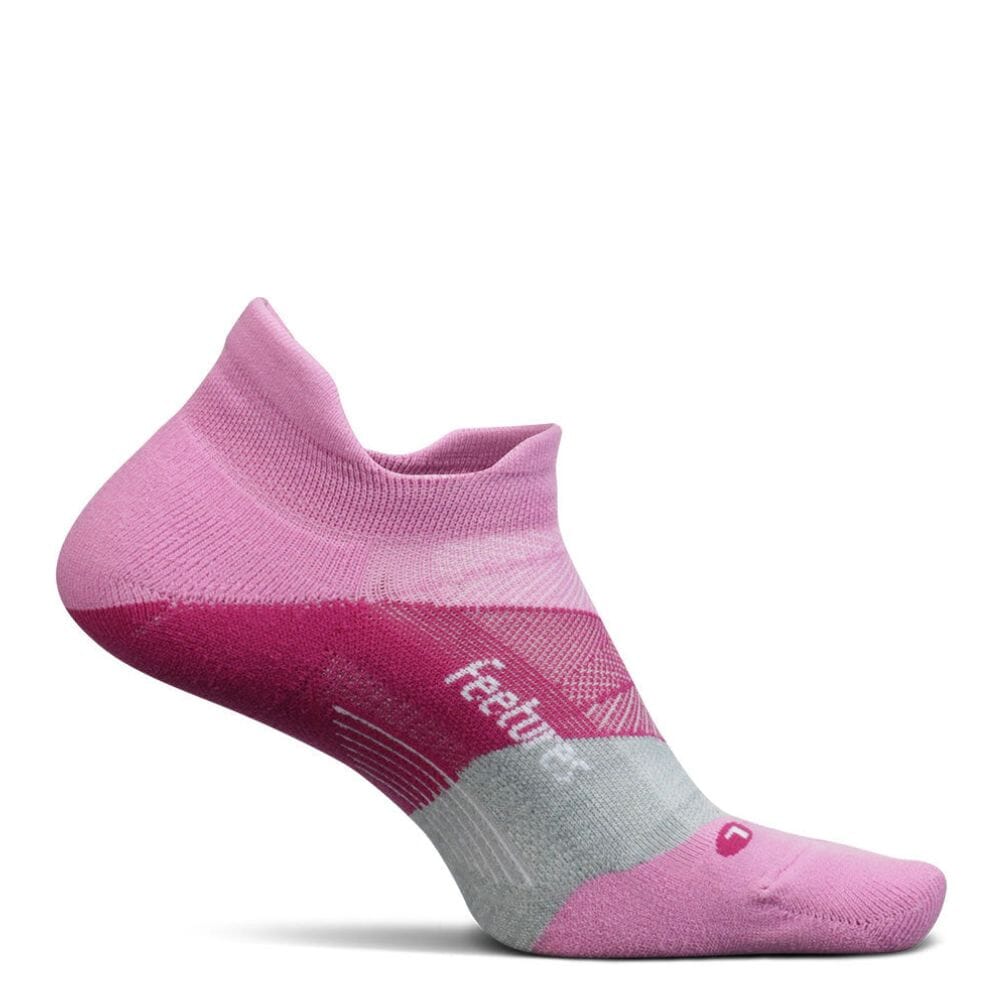 Feetures Elite Ultra Light No Show Tab Sock Accessories - BlackToe Running#colour_push-thru-pink