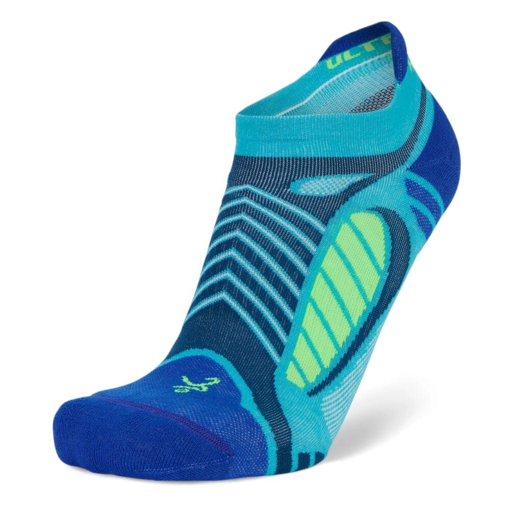Balega Ultralight Weight Contoured Light Cushion No-Show Tab Socks - BlackToe Running#colour_blue-radiance
