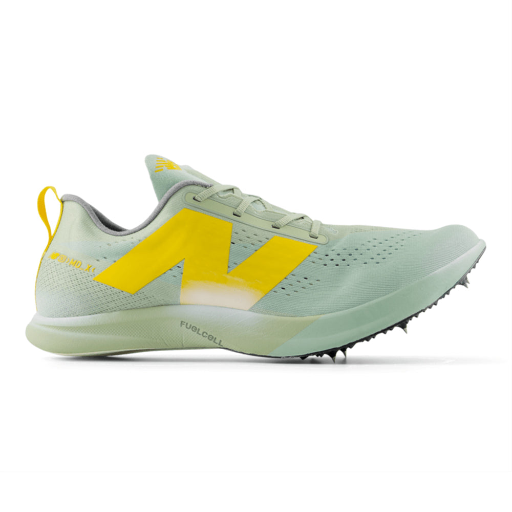 New Balance FuelCell SuperComp MD-X v3 - BlackToe Running#colour_garter-snake-mosaic-green-ginger-lemon