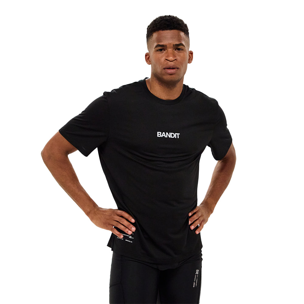 Bandit Running Men's Drift™ Performance Training Tee – BlackToe
