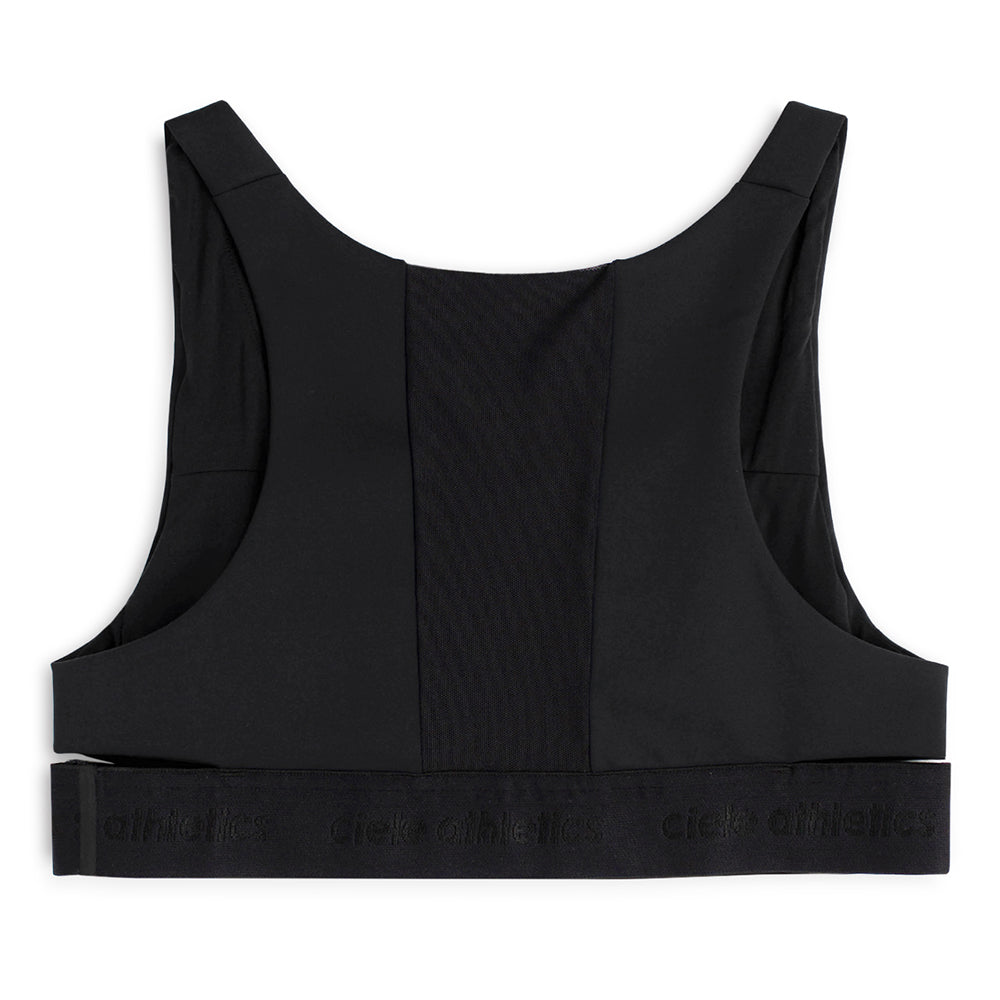 Ciele Women's QCK High Support Bra - BlackToe Running#colour_shadowcast-black