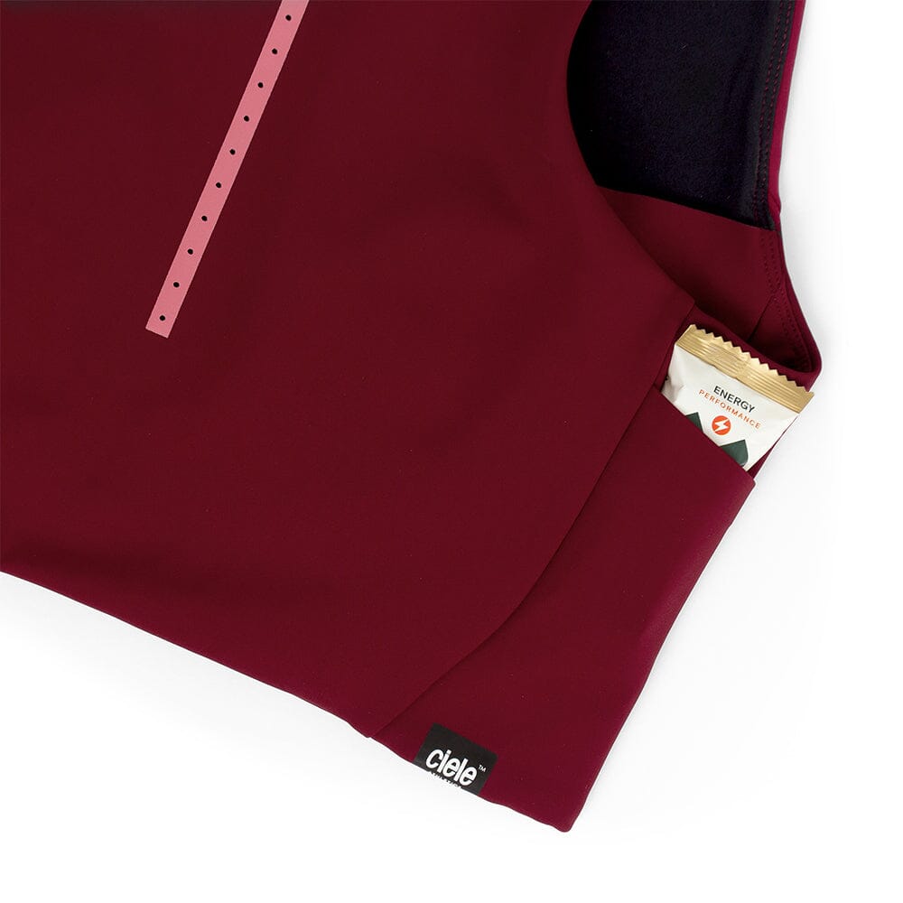 Ciele Women's FST Medium Support Bra - BlackToe Running#colour_crimson-red