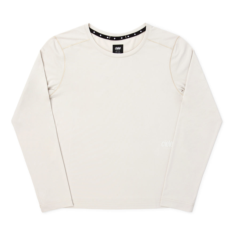 Ciele Women's DLY Long Sleeve - BlackToe Running#colour_rainy-day