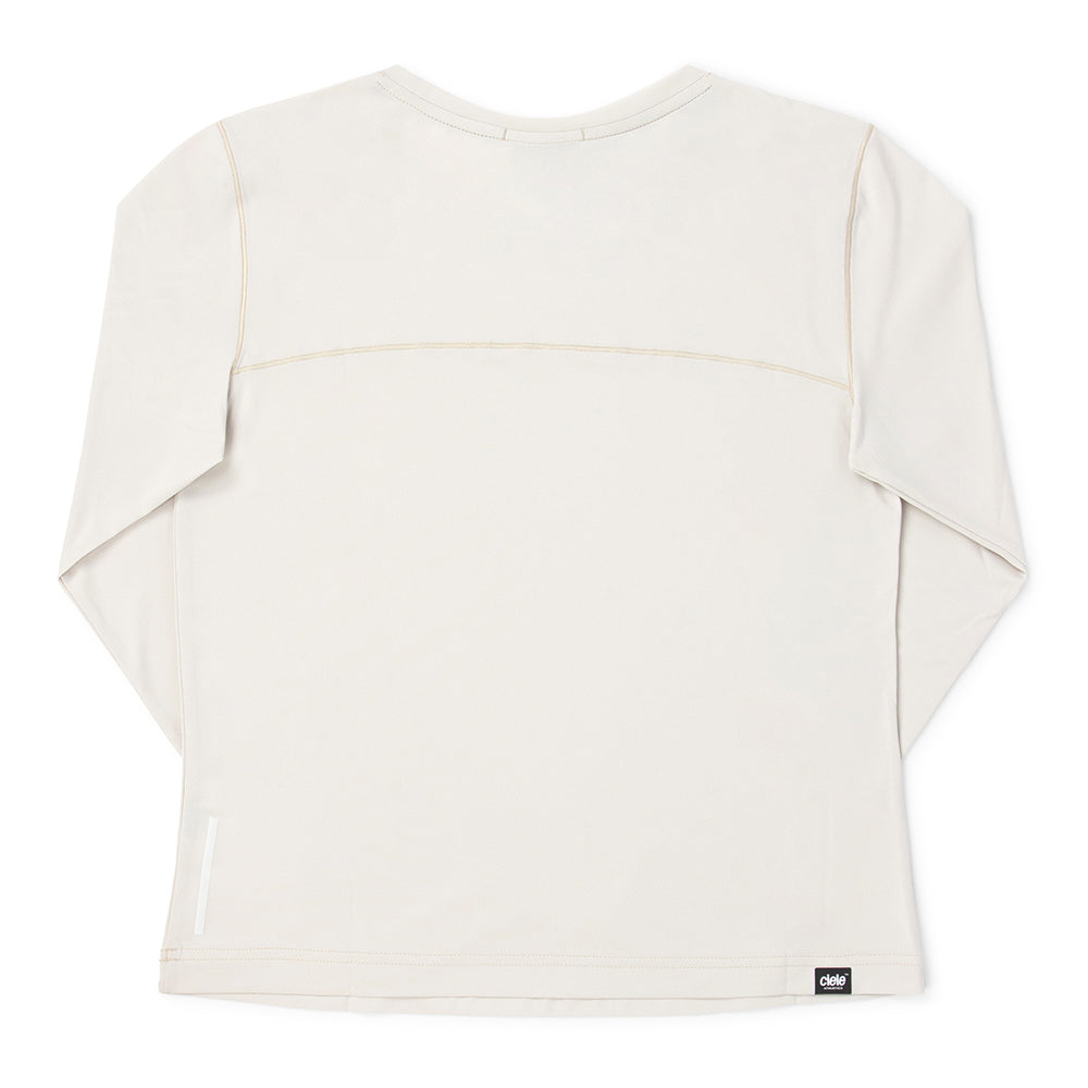 Ciele Women's DLY Long Sleeve - BlackToe Running#colour_rainy-day