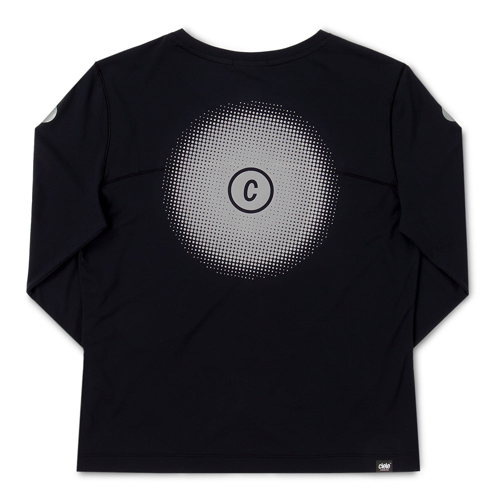 Ciele Women's DLY Long Sleeve - BlackToe Running#colour_nite-rite
