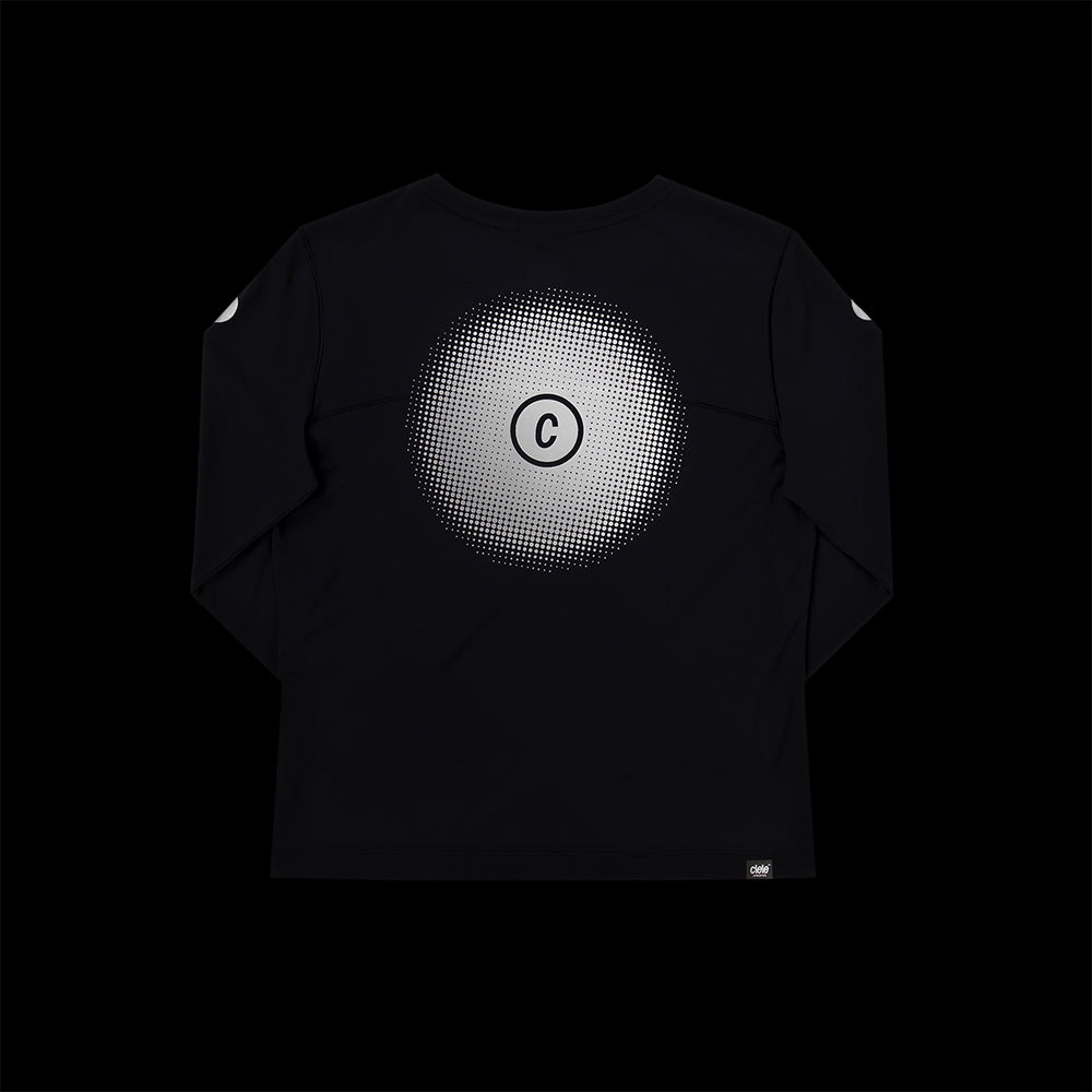 Ciele Women's DLY Long Sleeve - BlackToe Running#colour_nite-rite
