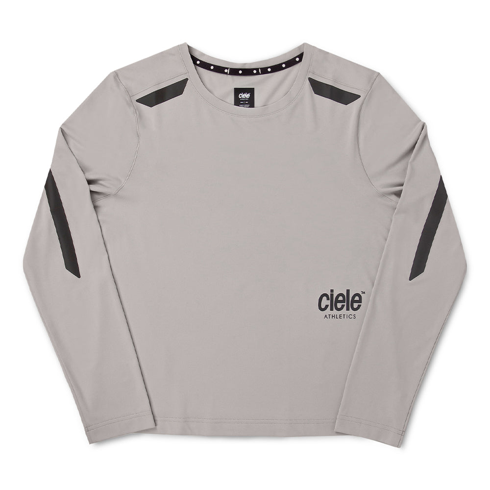 Ciele Women's DLY Long Sleeve - BlackToe Running#colour_niterite