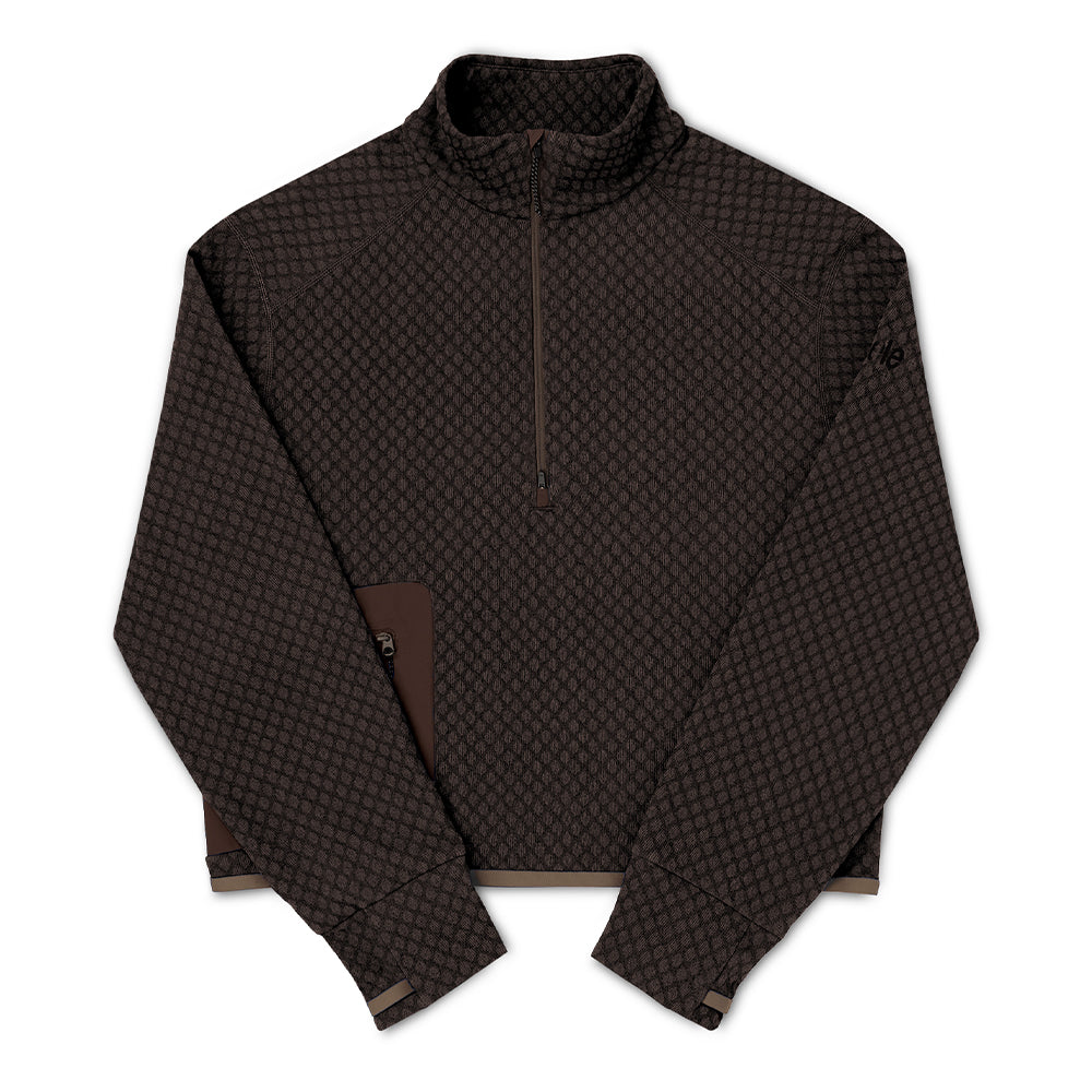 Ciele Women's VLV Half Zip - BlackToe Running#colour_oak