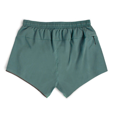 Ciele Women's AT 4" Brief Short - BlackToe Running#colour_silver-pine