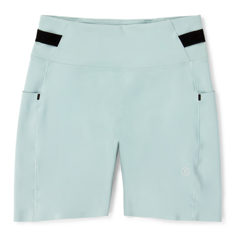 Ciele Women's FSTTight 7" Short - BlackToe Running#colour_sterling-blue