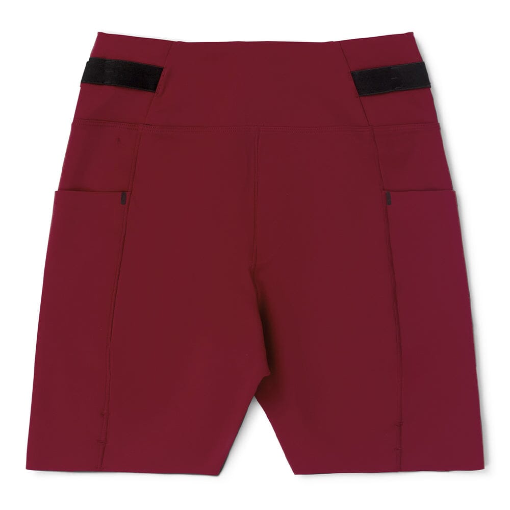 Ciele Women's FSTTight 7" Short - BlackToe Running#colour_crimson-red