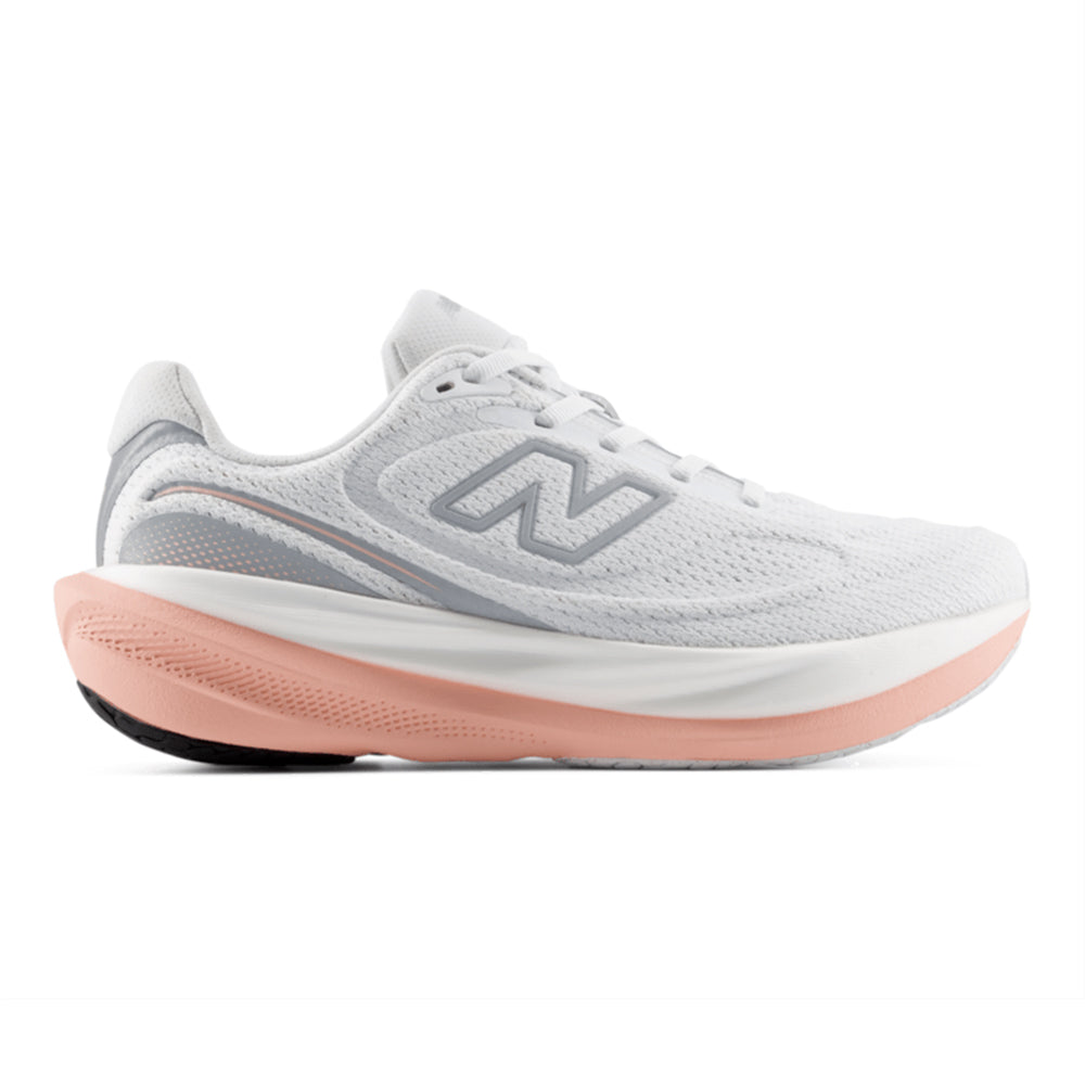 New Balance Women's 1080v15 - BlackToe Running#colour_white-pink-lemonade