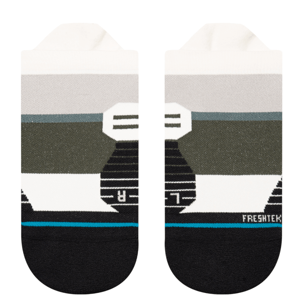 Stance Women's Run Aptitude Light Cushion Tab Socks - BlackToe Running#colour_teal