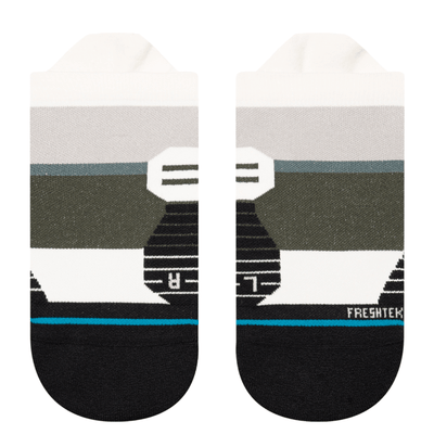 Stance Women's Run Aptitude Light Cushion Tab Socks - BlackToe Running#colour_teal