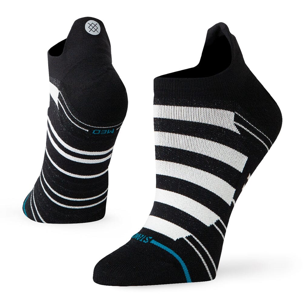 Stance Women's Run Lane Ultralight Cushion Tab Socks - BlackToe Running