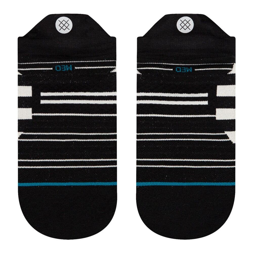 Stance Women's Run Lane Ultralight Cushion Tab Socks - BlackToe Running#colour_black