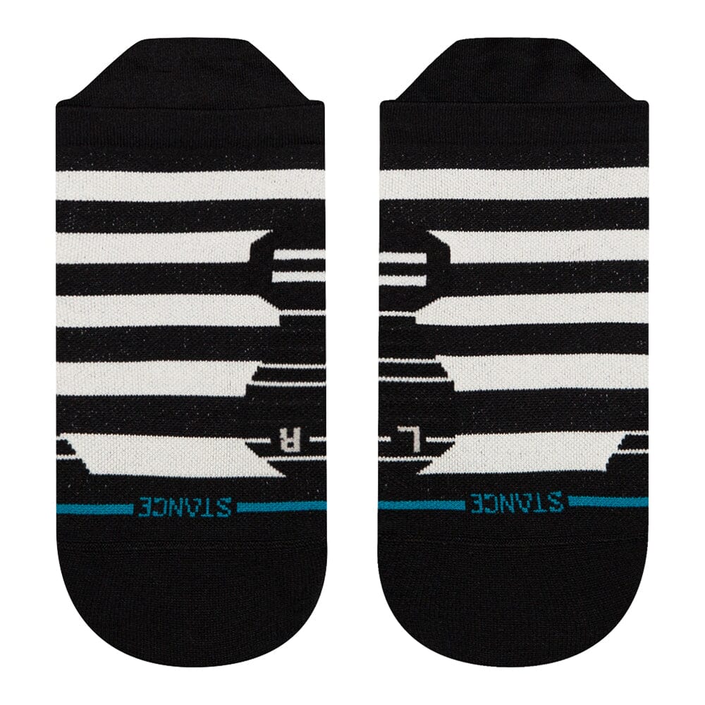 Stance Women's Run Lane Ultralight Cushion Tab Socks - BlackToe Running#colour_black