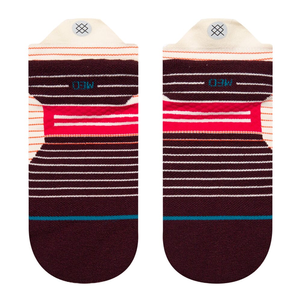 Stance Women's Run Micro Light Cushion Tab Socks - BlackToe Running#colour_magenta