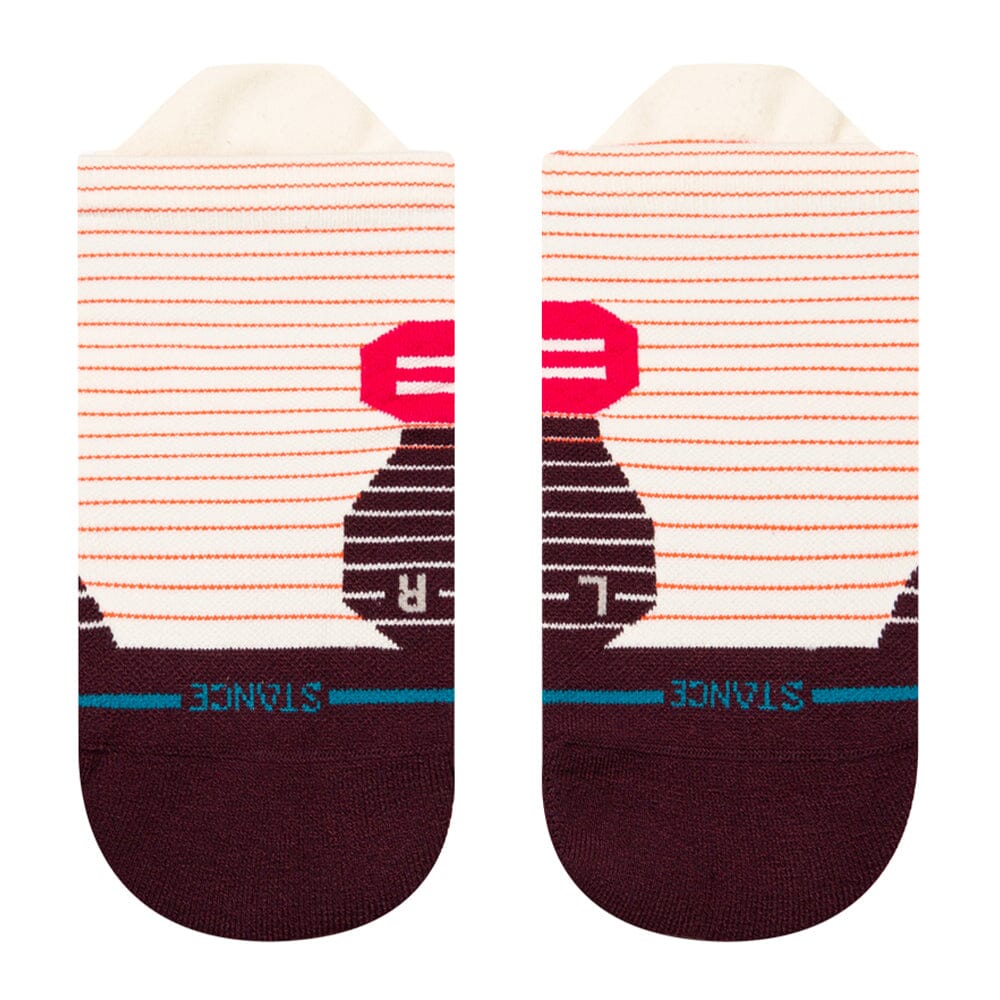 Stance Women's Run Micro Light Cushion Tab Socks - BlackToe Running#colour_magenta