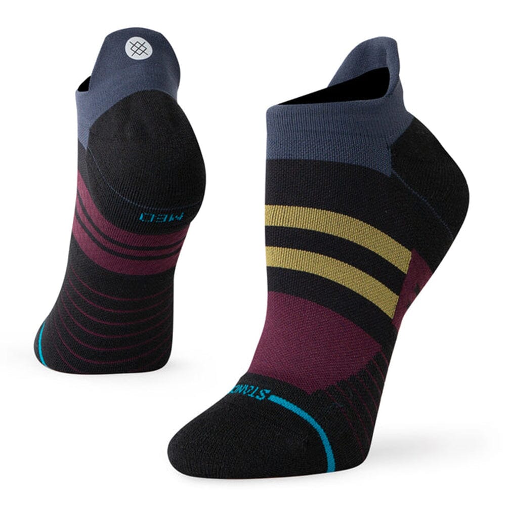 Stance Women's Run So Sporty Light Cushion Tab Socks - BlackToe Running#colour_black