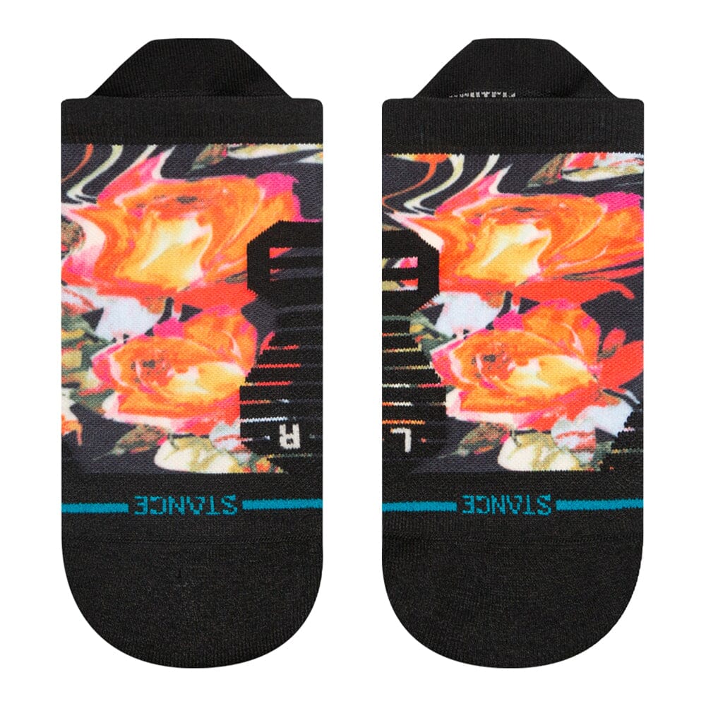 Stance Women's Run Torque Light Cushion Tab Socks - BlackToe Running#colour_black