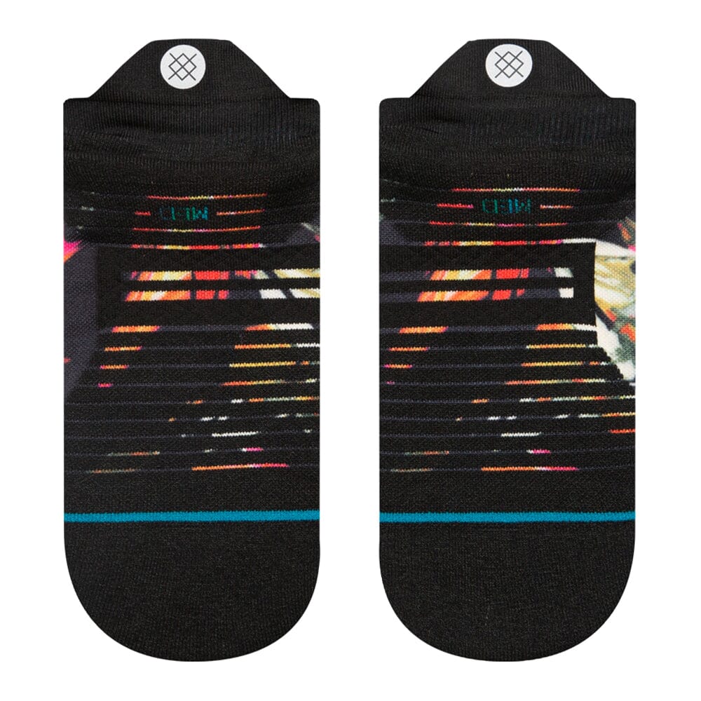 Stance Women's Run Torque Light Cushion Tab Socks - BlackToe Running#colour_black