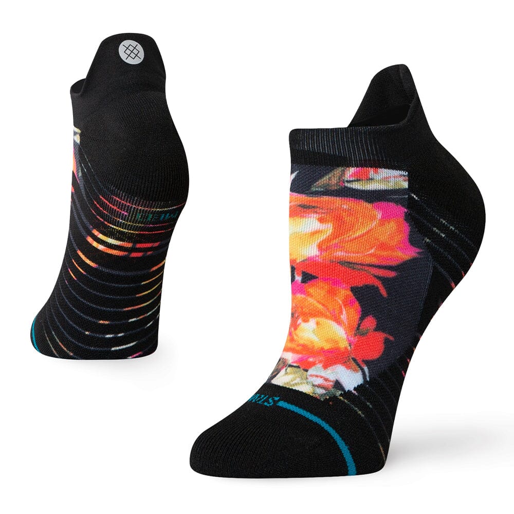 Stance Women's Run Torque Light Cushion Tab Socks - BlackToe Running#colour_black