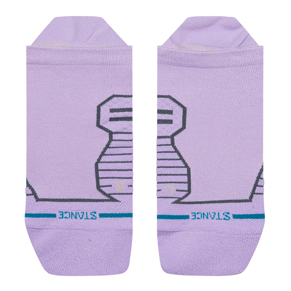 Stance Women's Grape Light Cushion Tab Socks - BlackToe Running#colour_lavender