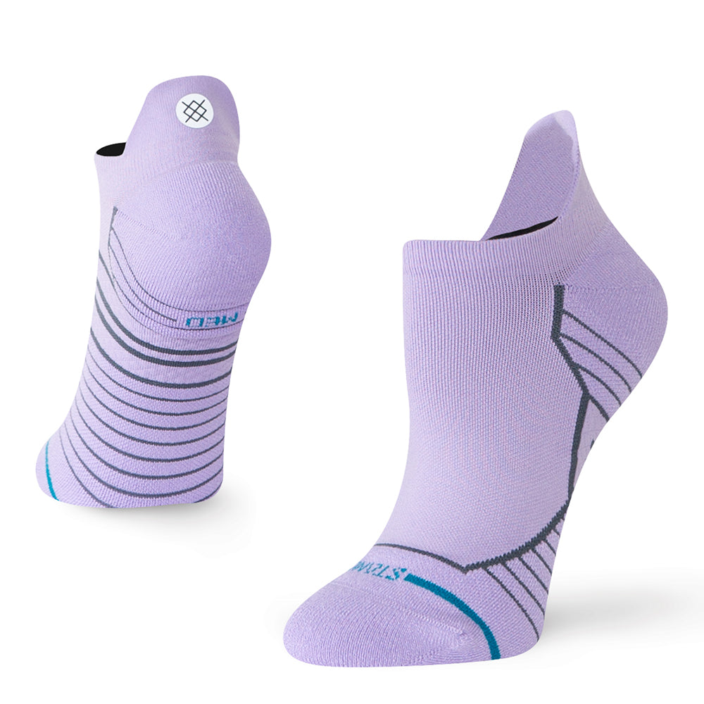 Stance Women's Grape Light Cushion Tab Socks - BlackToe Running#colour_lavender