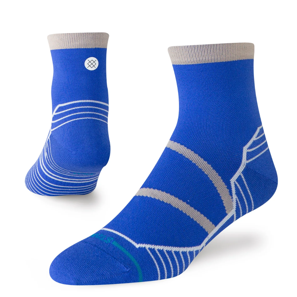 Stance Women´s Crossover Ultraligth Cushion Quarter Socks - BlackToe Running#colour_cobalt-blue
