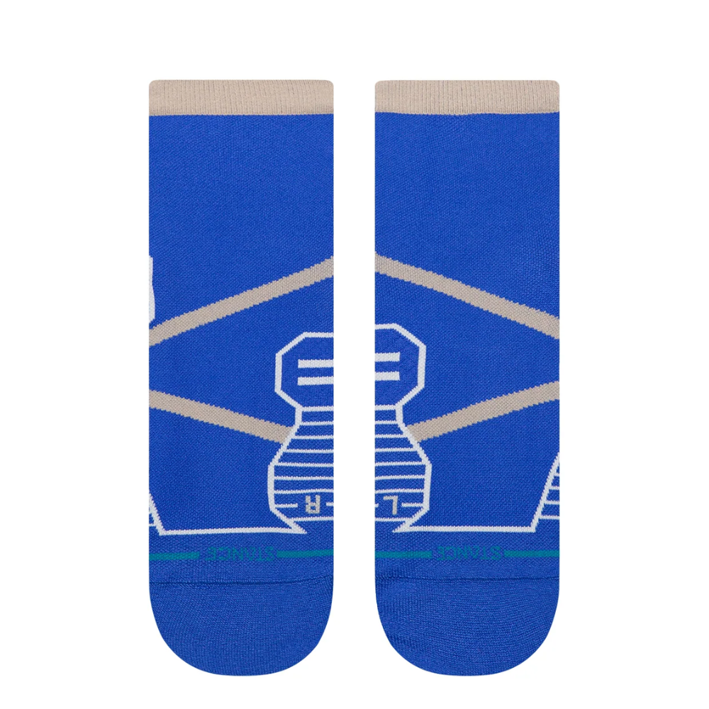 Stance Women´s Crossover Ultraligth Cushion Quarter Socks - BlackToe Running#colour_cobalt-blue