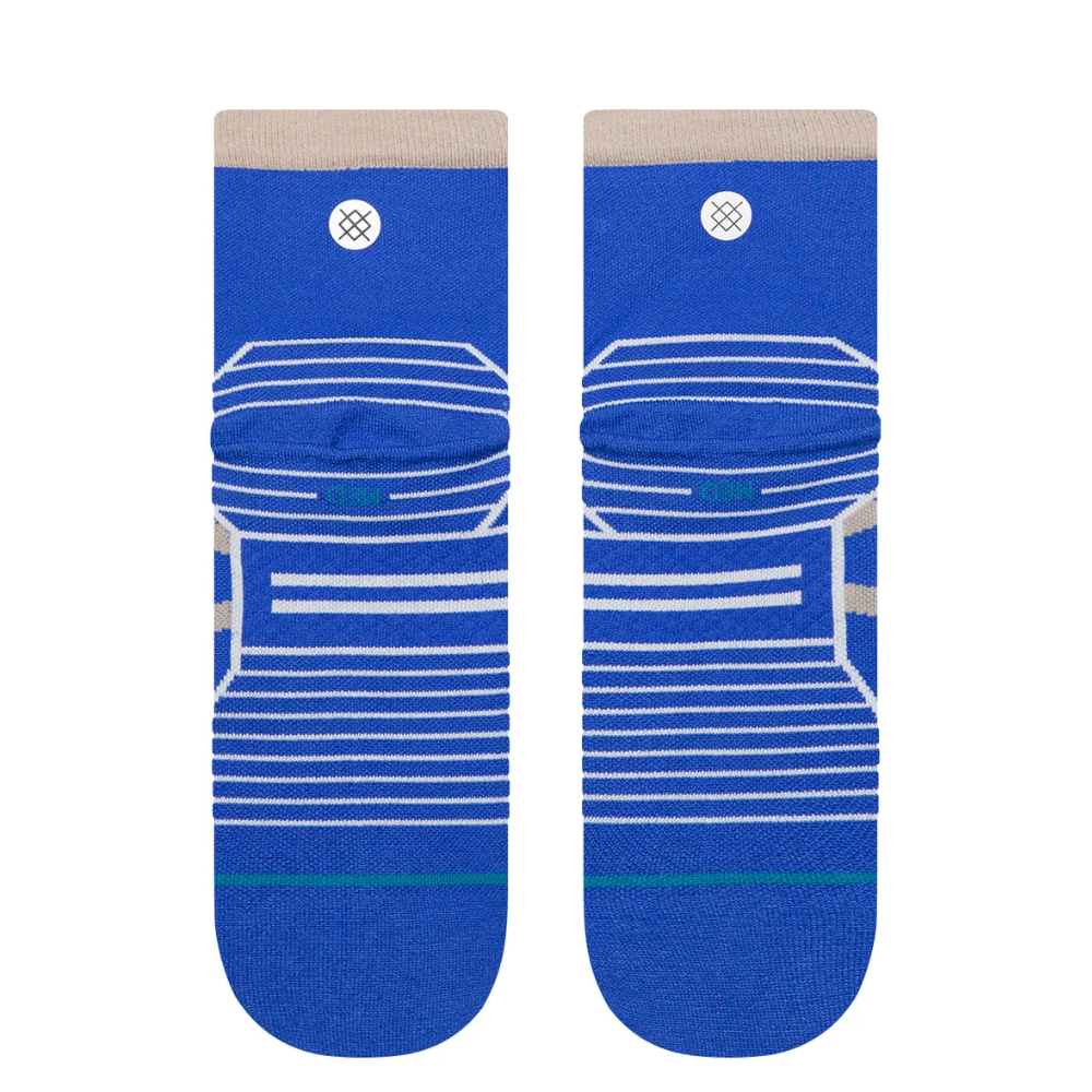 Stance Women´s Crossover Ultraligth Cushion Quarter Socks - BlackToe Running#colour_cobalt-blue