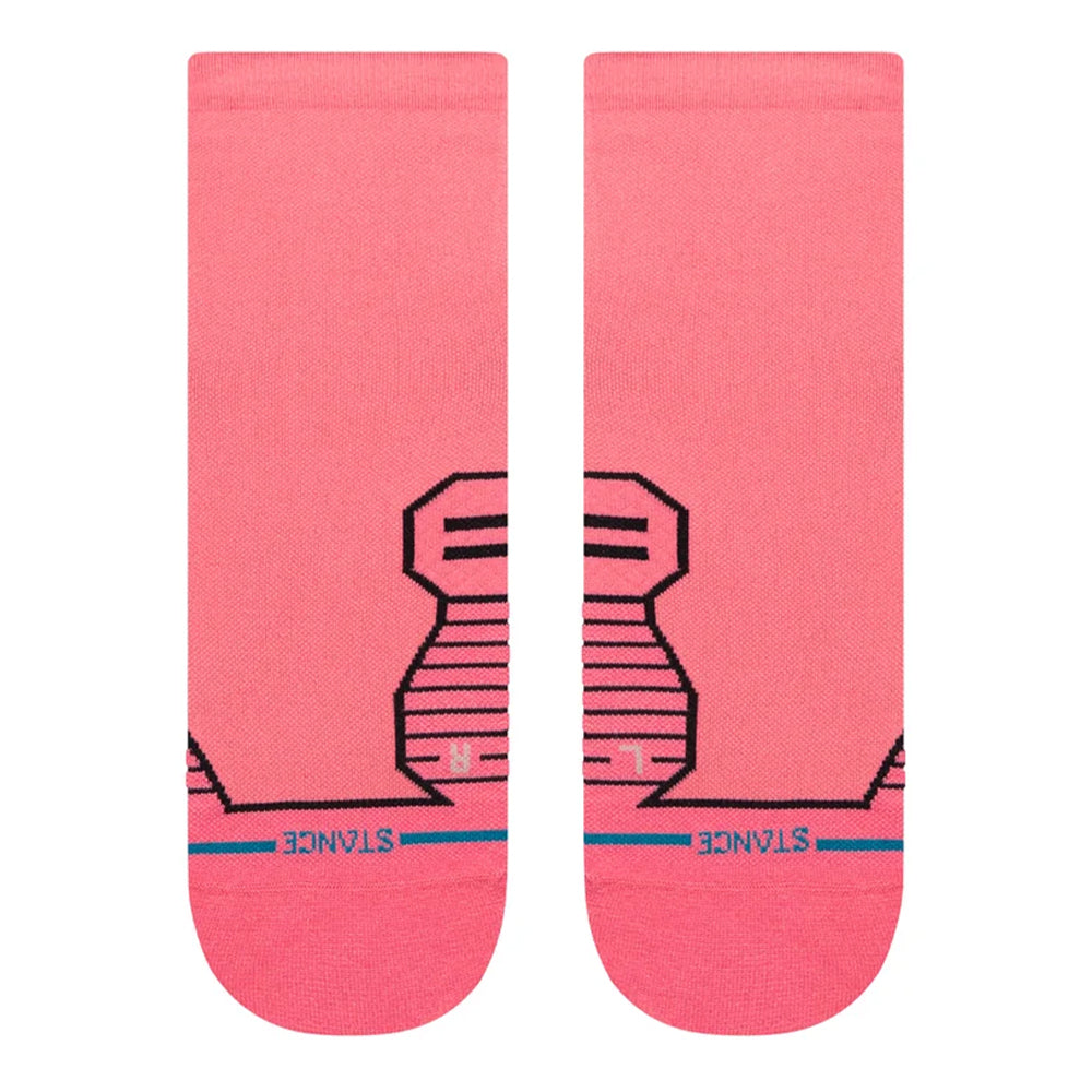Stance Women's Variegated Ultralight Cushion Quarter Socks - BlackToe Running